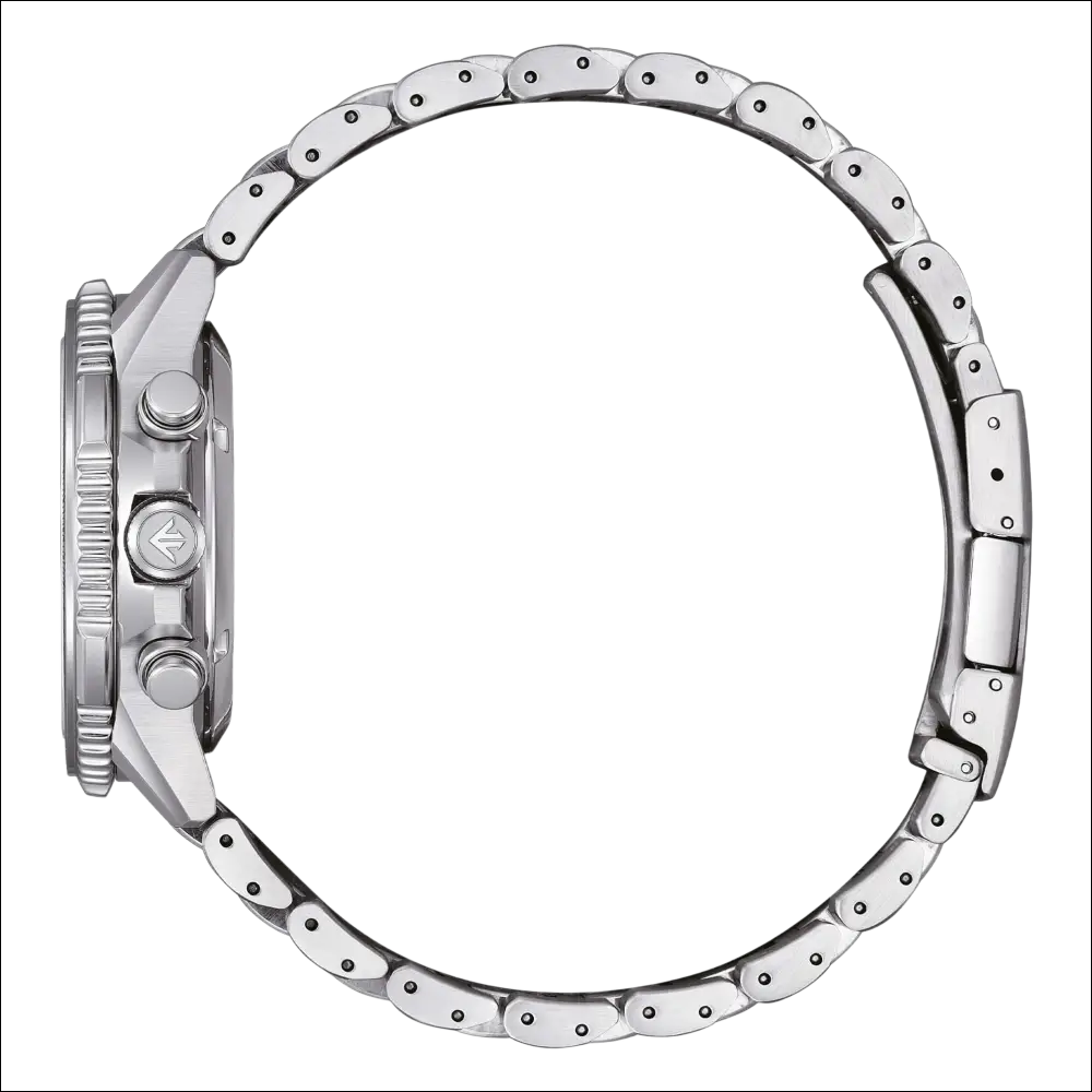 Bracciale orologio Citizen Uomo in acciaio silver lucido a maglie intrecciate