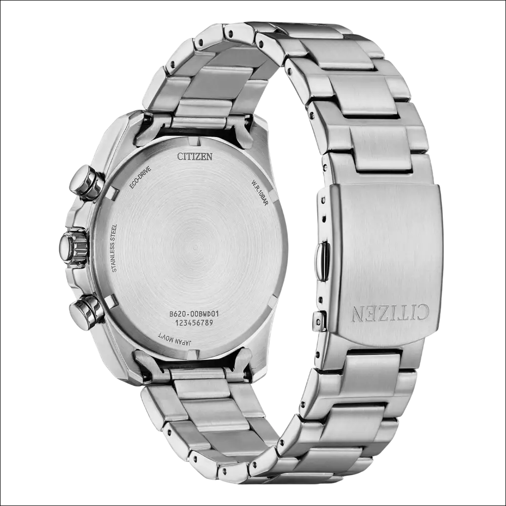Orologio Citizen Uomo cronografo acciaio silver con bracciale lucido
