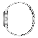 Bracciale orologio Citizen Eco-Drive in acciaio silver lucido a maglie intrecciate