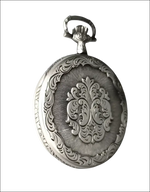 Orologio tasca meccanico PERSEO 17102/SPMET con elegante orologio d’argento ornato