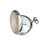 Orologio tasca meccanico PERSEO 17102/SPMET con orologio d’argento intagliato