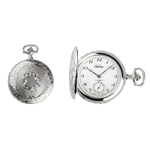 Orologio tasca meccanico PERSEO 17102/SPMET con elegante orologio da tasca in argento