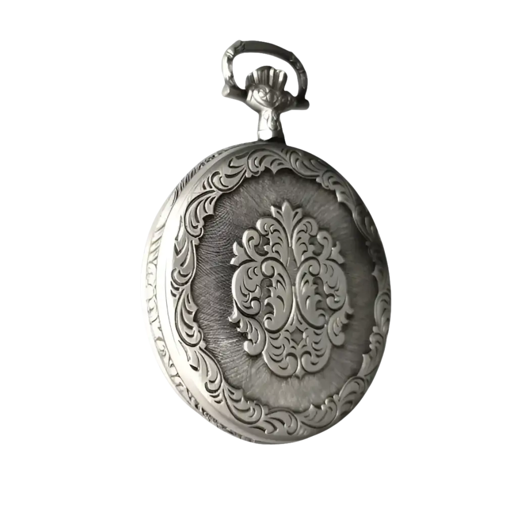 Orologio tasca meccanico PERSEO 17102/SPMET con elegante orologio d’argento ornato