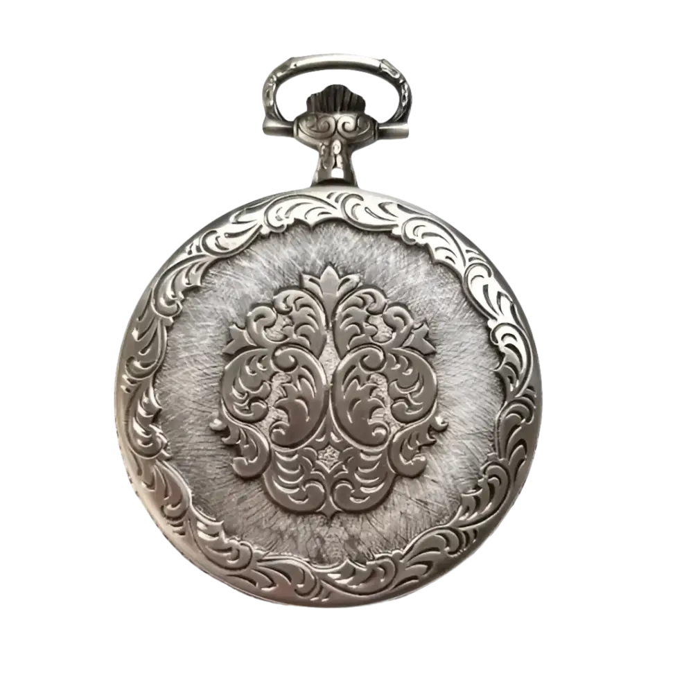 Orologio tasca meccanico PERSEO 17102/SPMET con orologio d’argento ornamentale