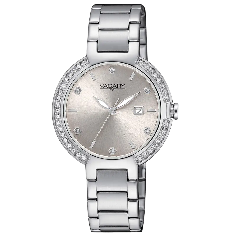 Orologio Vagary Donna Quartz Flair IU2-511-91 argento con bezel di diamanti