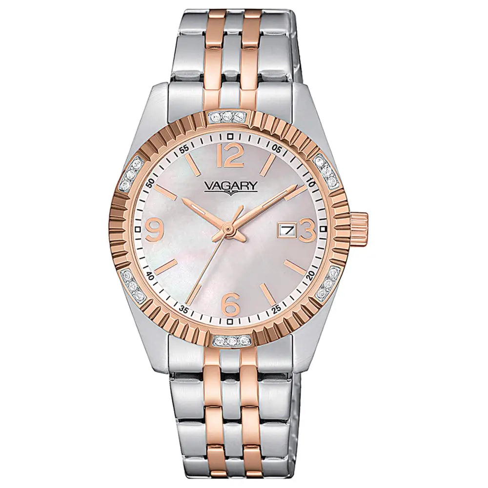 Orologio VAGARY IU2-332-11 Quartz Timeless Lady bicolore acciaio e oro - bonini-gioielli