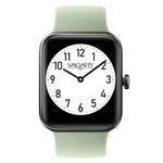 Orologio VAGARY Smartwatch CITIZEN con cassa nera, quadrante bianco e cinturino verde chiaro