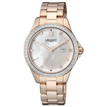Orologio VAGARY IU2-421-11 donna con cinturino placcato oro rosé e zirconi