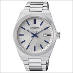 Orologio Vagary uomo Timeless Gents IB9-212-11 argento con quadrante testurizzato blu