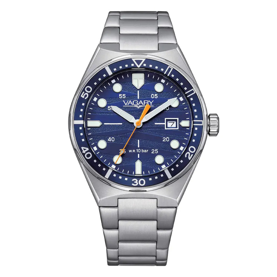 Orologio VAGARY uomo Aqua 39 solo tempo IB9-514-71 |bonini-gioielli