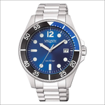 Orologio VAGARY Uomo Aqua39 VD5-112-73 argento acciaio quadrante blu