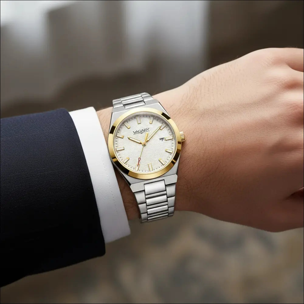 Orologio VAGARY uomo bicolore Timeless IB9-735-11|bonini-gioielli