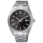 Orologio VAGARY uomo Quartz Timeless IB9-115-61 con quadrante nero e finitura argento