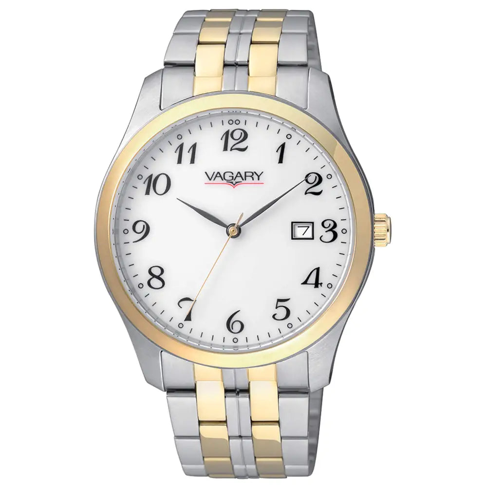 Orologio VAGARY uomo solo tempo bicolore IH5-031-13|bonini-gioielli