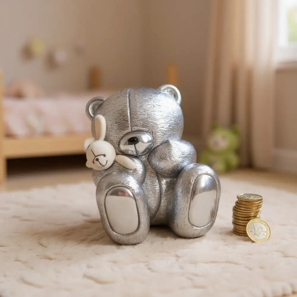 Orsetto Salvadanaio Coniglietto e Monete|bonini-gioielli