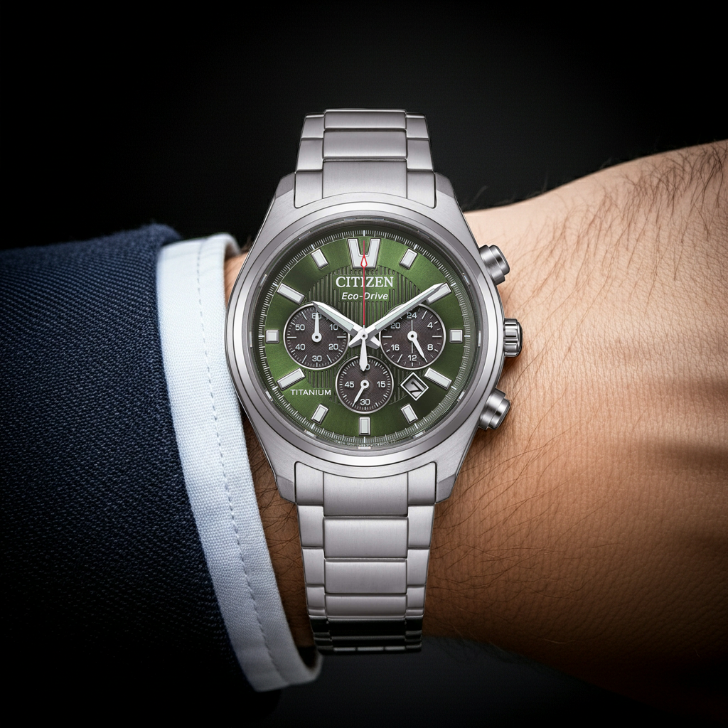 Orologio CITIZEN Uomo Crono SuperTitanio 4750|bonini-gioielli