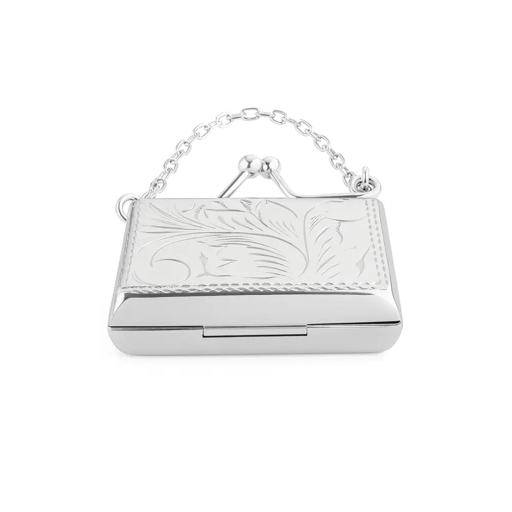 Porta-pastiglie a forma di borsetta in Argento 925/1000|bonini-gioielli