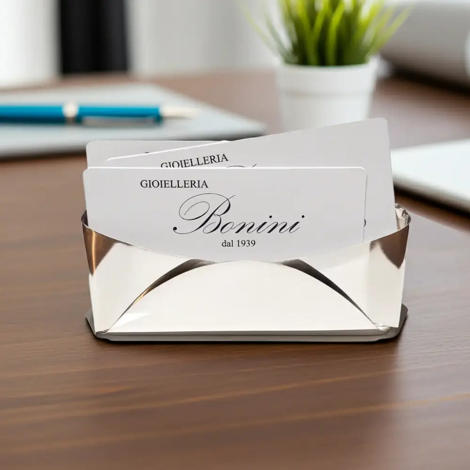 Portabiglietti da visita a forma di busta in Argento