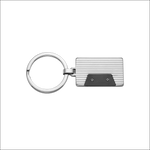 Portachiavi Comete Uomo UCH 181 argento con accento nero triangolare