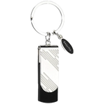 Portachiavi uomo Bagutta argentato con chiave USB da 16GB in argento e nero