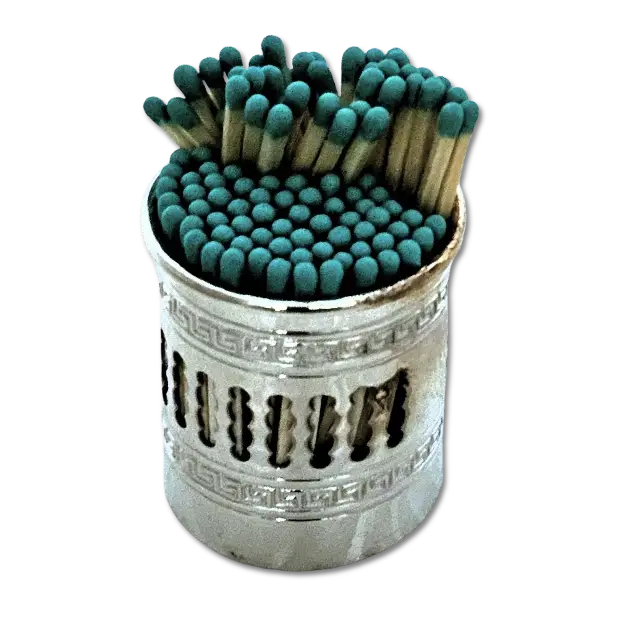 Portafiammiferi argento 800/1000 di Greggio |bonini-gioielli