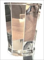Vaso portapenne Ottagonale Argento Petruzzi & Branca, argento placcato lucido