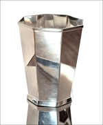 Vaso portapenne Ottagonale Argento Petruzzi & Branca, finitura spazzolata