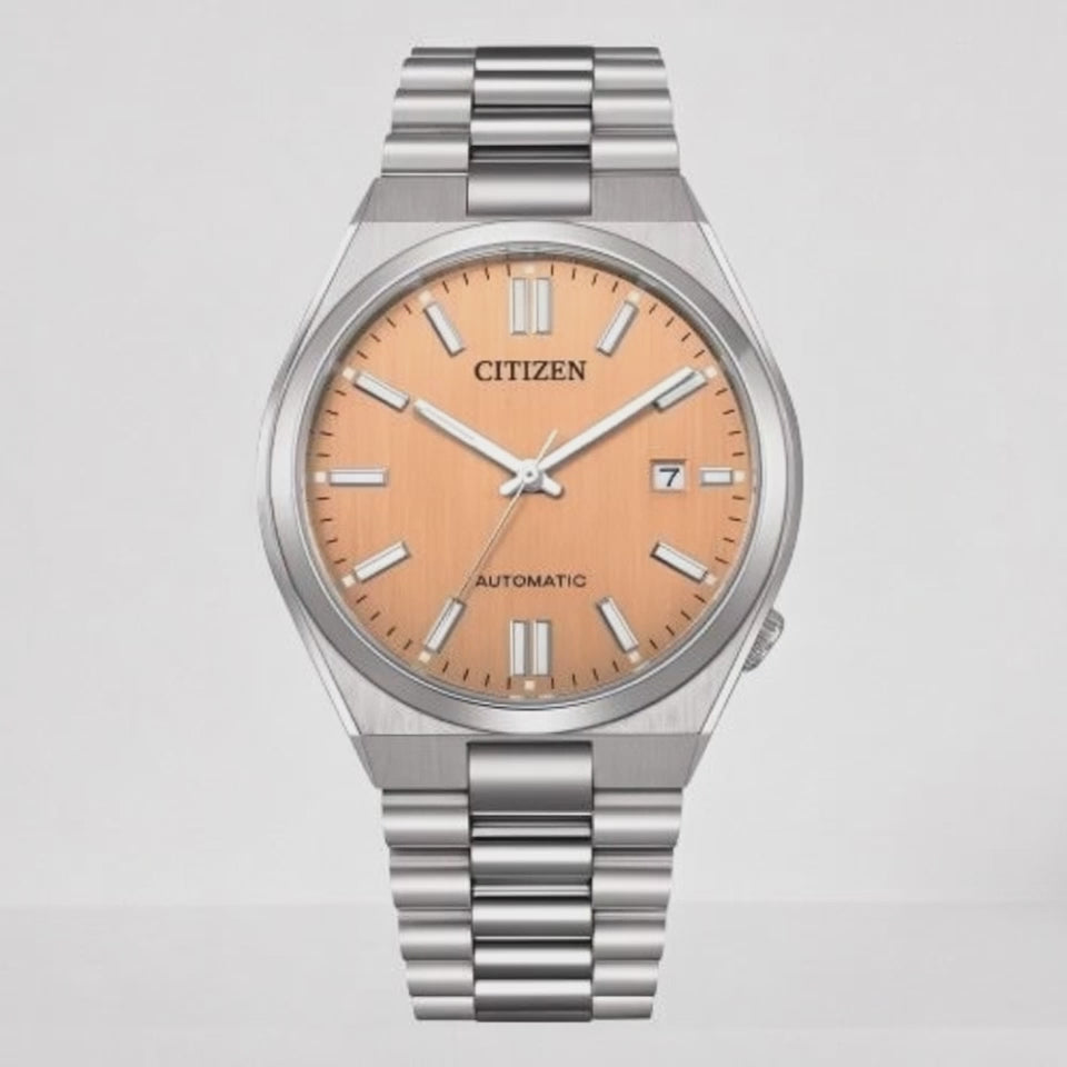 CITIZEN Automatico Tsuyosa quadrante salmone NJ0159-86Z