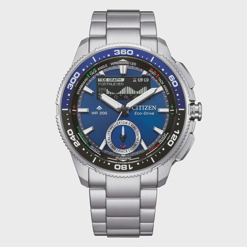 orologio citizen promaster eco-drive acciaio wavetracker JV3006-50L|bonini-gioielli