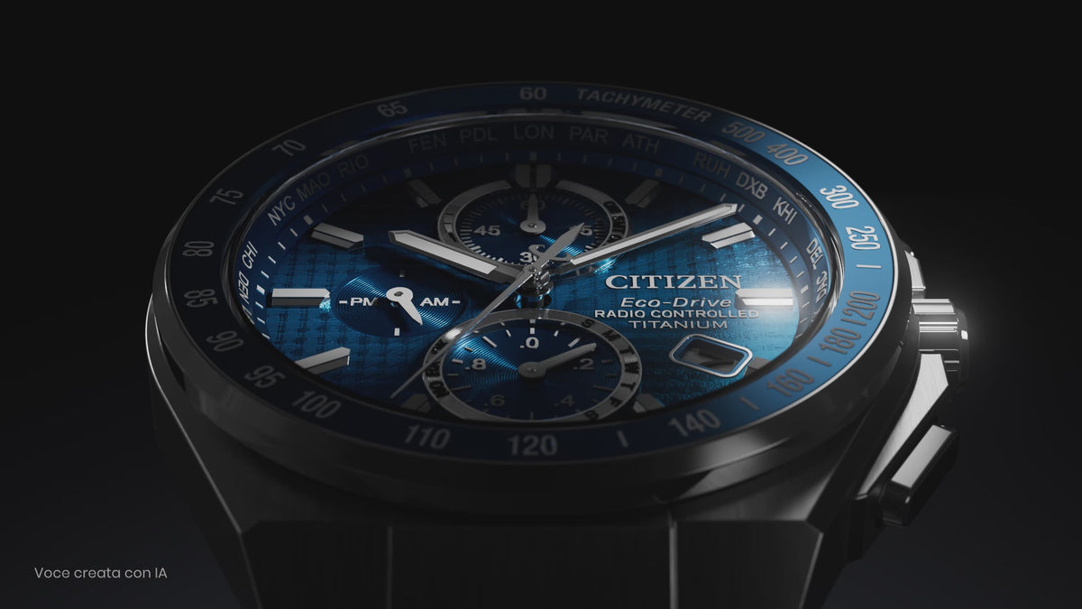 Orologio CITIZEN Radiocontrollato SuperTitanio Crono AT8396-59L|bonini-gioielli
