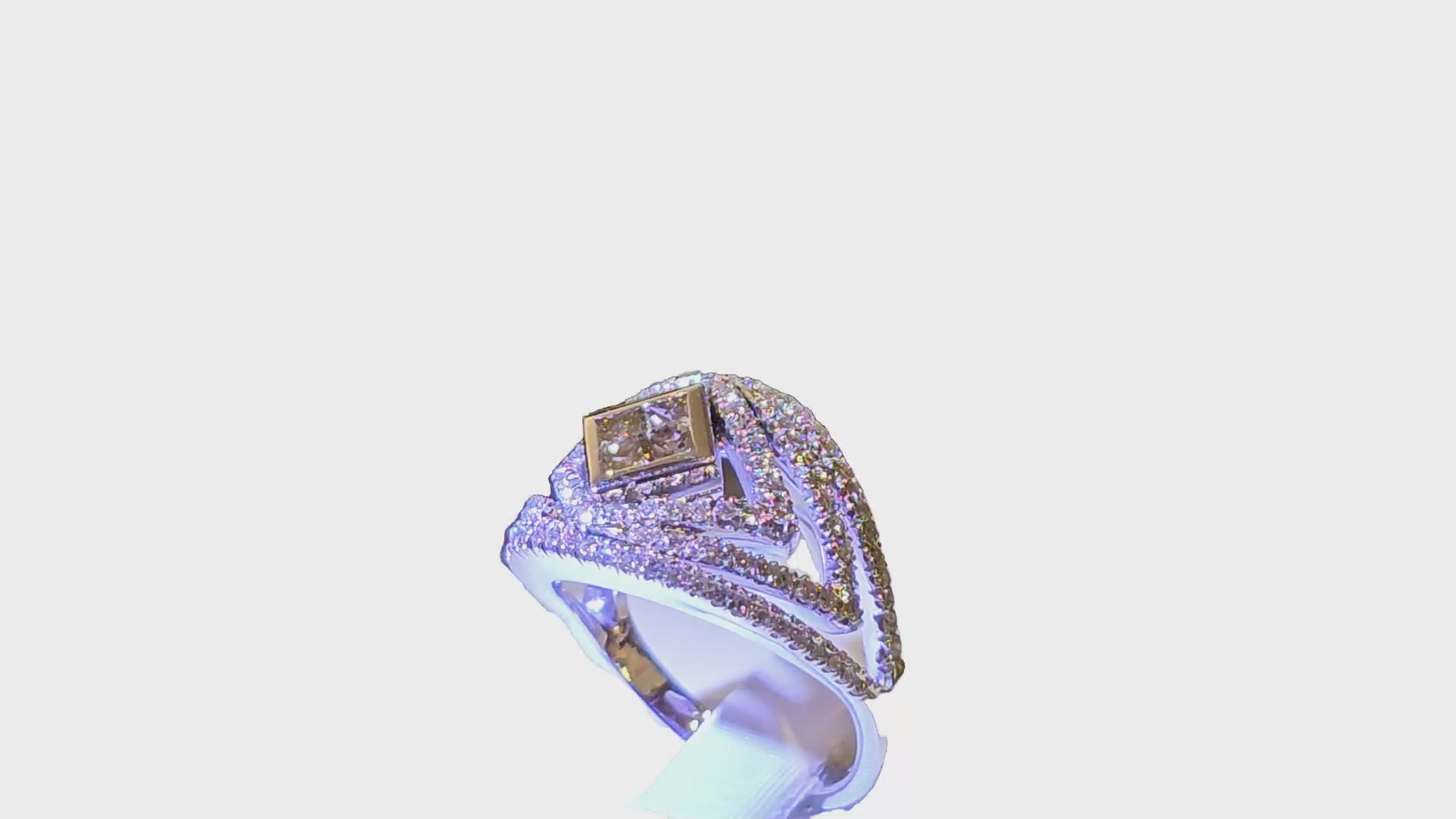 Anello oro diamanti bianchi e brown CENTOVENTUNO|bonini-gioielli