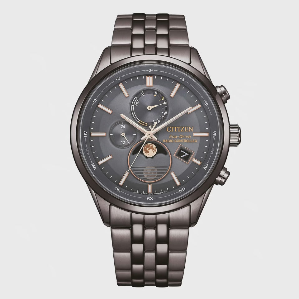 CITIZEN RadioControllato Moonphase TSUKI-YOMI grigio BY1037-51H|bonini-gioielli