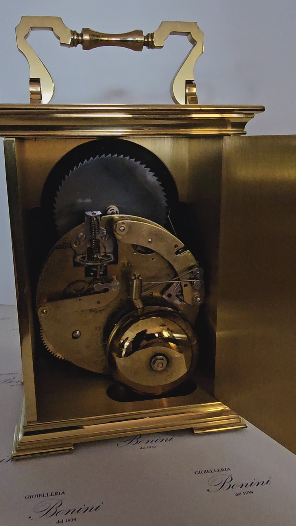Orologio da tavolo meccanico Hermle con suoneria Nottingham|bonini-gioielli