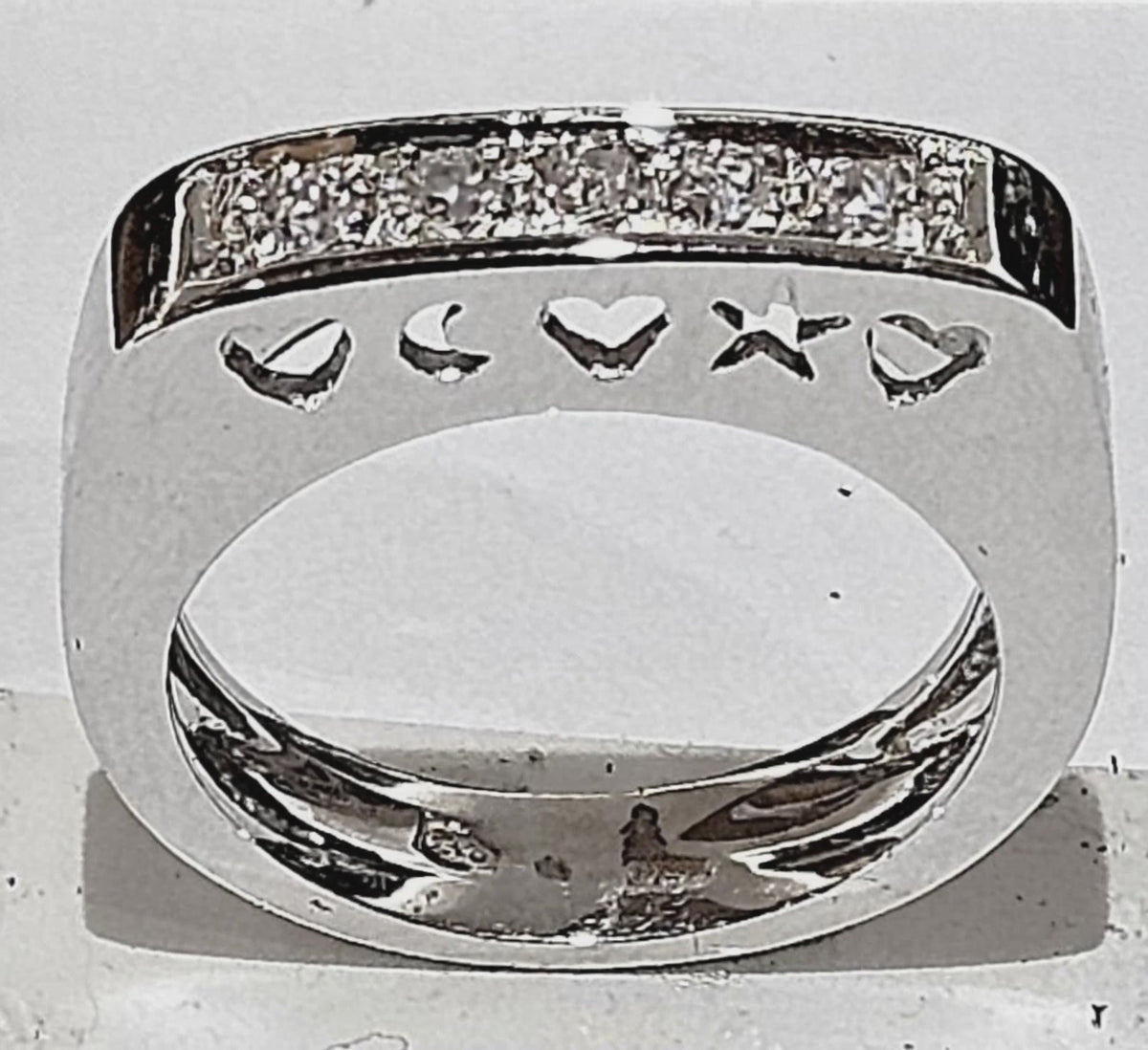 Fedina oro bianco con 5 diamanti CEVA GIOIELLI|bonini-gioielli