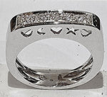 Fedina oro bianco con 5 diamanti CEVA GIOIELLI|bonini-gioielli