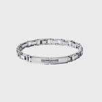 Bracciale uomo COMETE acciaio e diamanti UBR 366 Diamonds Label|bonini-gioielli