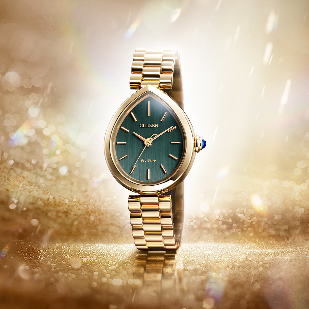 Orologio CITIZEN donna Rainell a goccia placcato oro rosa EM1203-57X