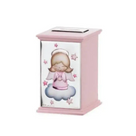 salvadanaio rosa angelo con carillon Thilia 452766|bonini-gioielli