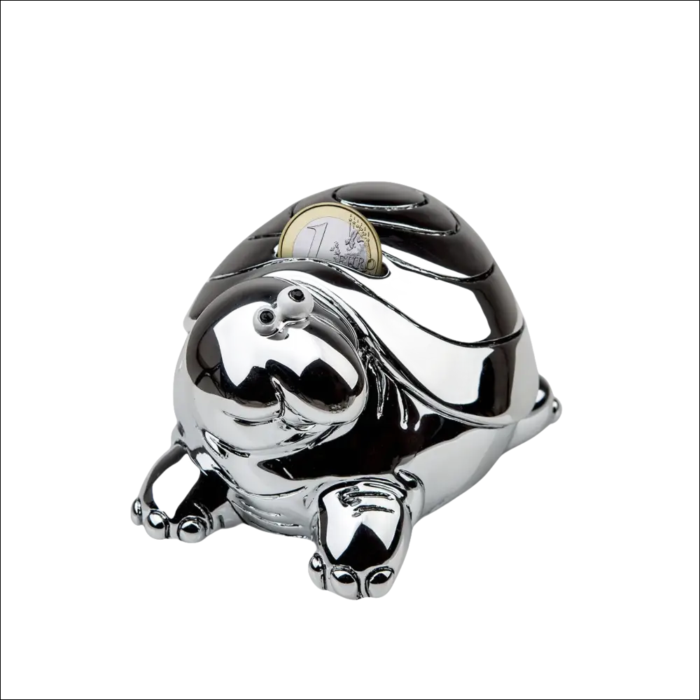 Salvadanaio SEQUENZE bilaminato Tartaruga SQ2208 colorato e lucido a forma di tartaruga