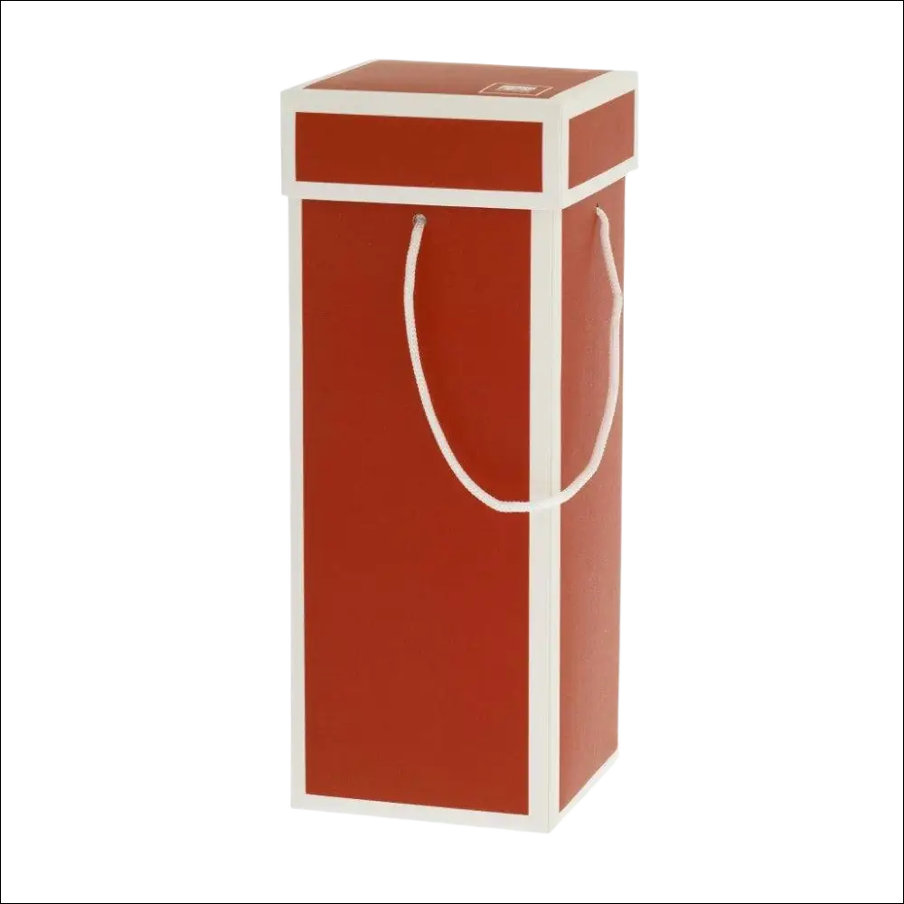 Scatola vino rosso Soldatino Schiaccianoci con bordi bianchi e manici