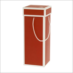Scatola vino rosso Soldatino Schiaccianoci con bordi bianchi e manici