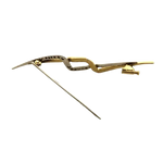 spilla oro giallo e bianco con diamanti Gianni Carità|bonini-gioielli