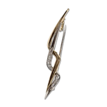 spilla oro giallo e bianco con diamanti Gianni Carità|bonini-gioielli