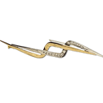 spilla oro giallo e bianco con diamanti Gianni Carità|bonini-gioielli