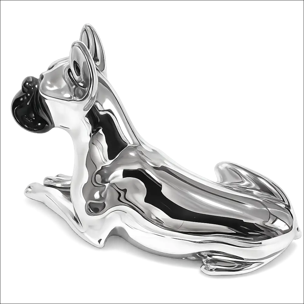 Statuetta riproduzione cane boxer in argento Principi Argenti|b onini-gioielli