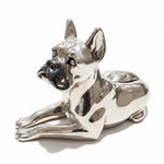 Statuetta cane boxer in argento Principi Argenti|bonini-gioielli