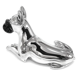 Statuetta riproduzione cane boxer in argento Principi Argenti|b onini-gioielli