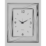 Sveglia argento lucido e satinato VALENTI 52036 3ORL - orologio