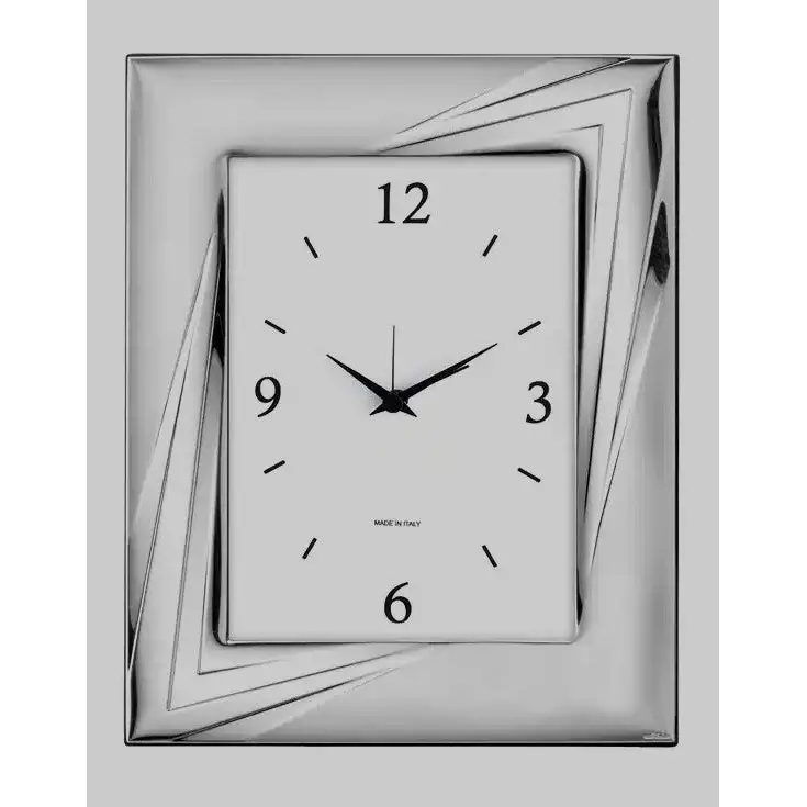 Sveglia argento lucido e satinato VALENTI 52036 3ORL - orologio