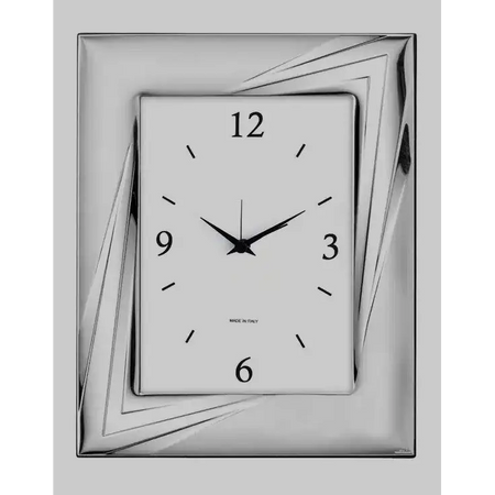 Sveglia argento lucido e satinato VALENTI 52036 3ORL - orologio